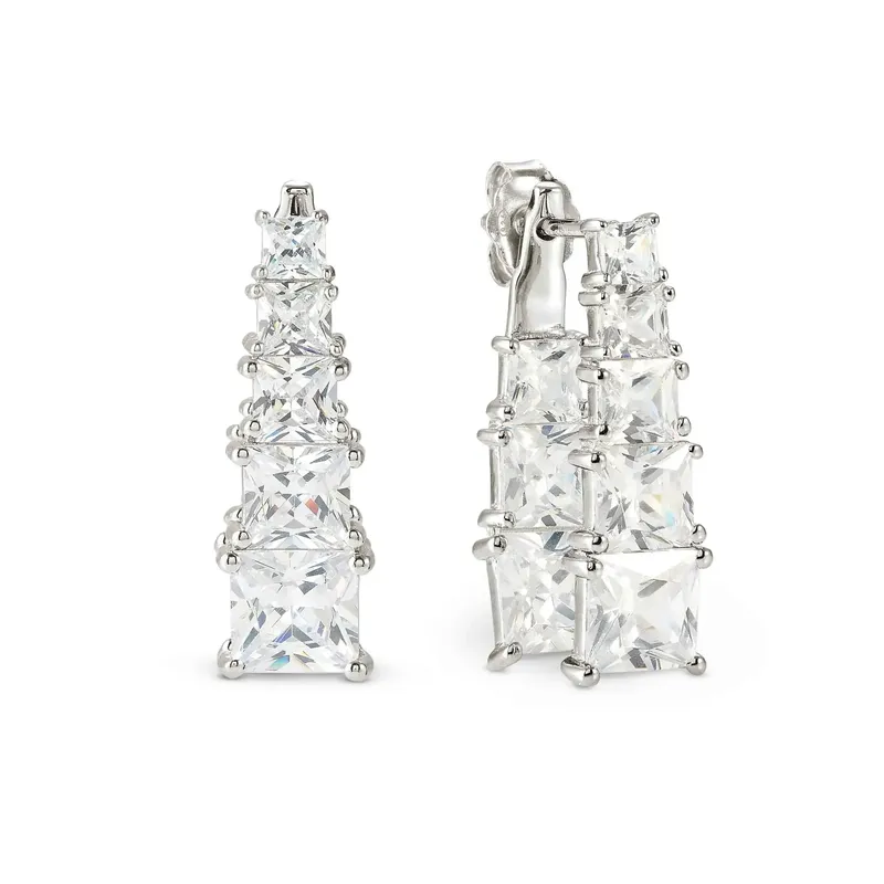 Nomination Daytonight Earrings with Cubic Zirconia, Sterling Silver - Image 3