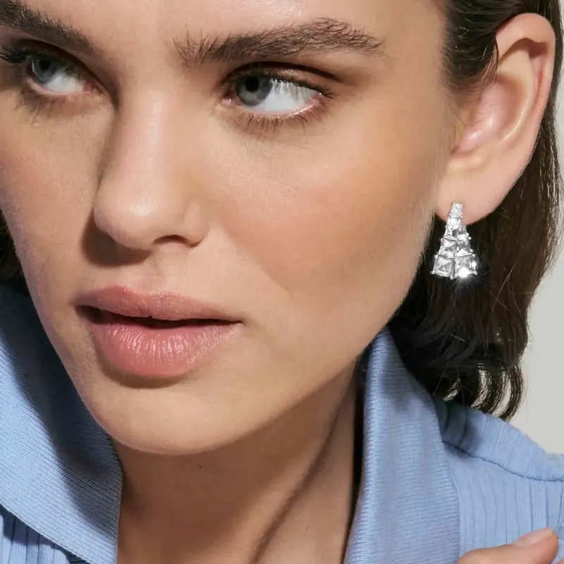 Nomination Daytonight Earrings with Cubic Zirconia, Sterling Silver - Image 4