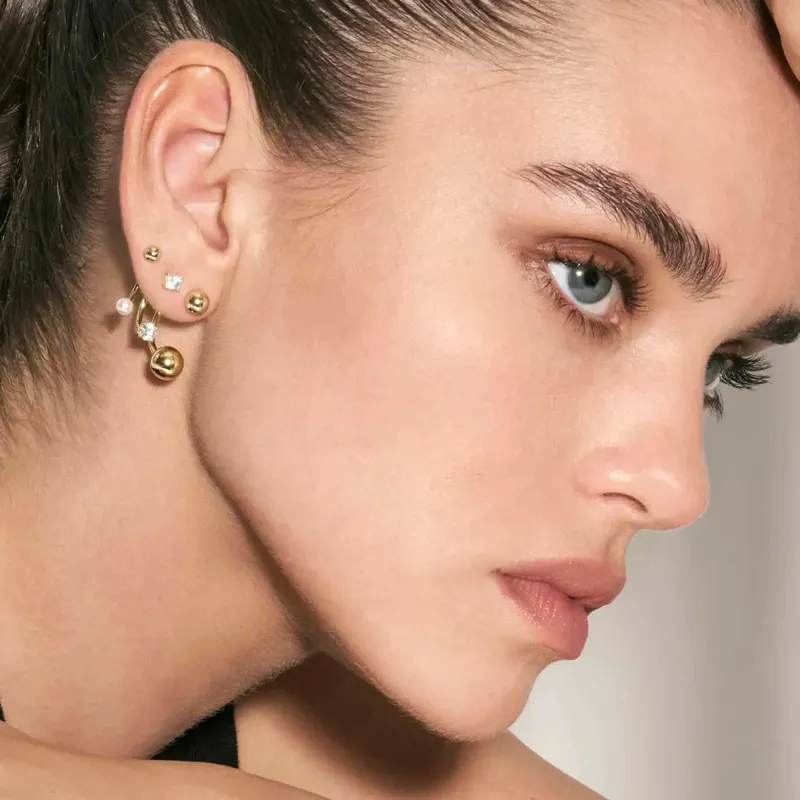 Nomination Fashion Era Earrings with Cubic Zirconia, PVD Yellow Gold - Image 4