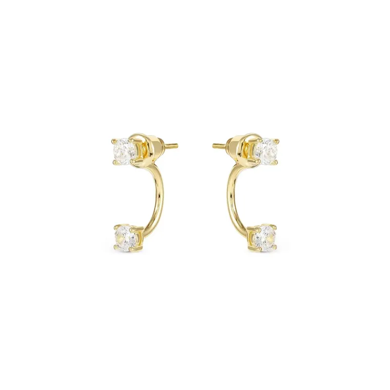 Nomination Fashion Era Large Earrings with Cubic Zirconia, PVD Yellow Gold - Image 3