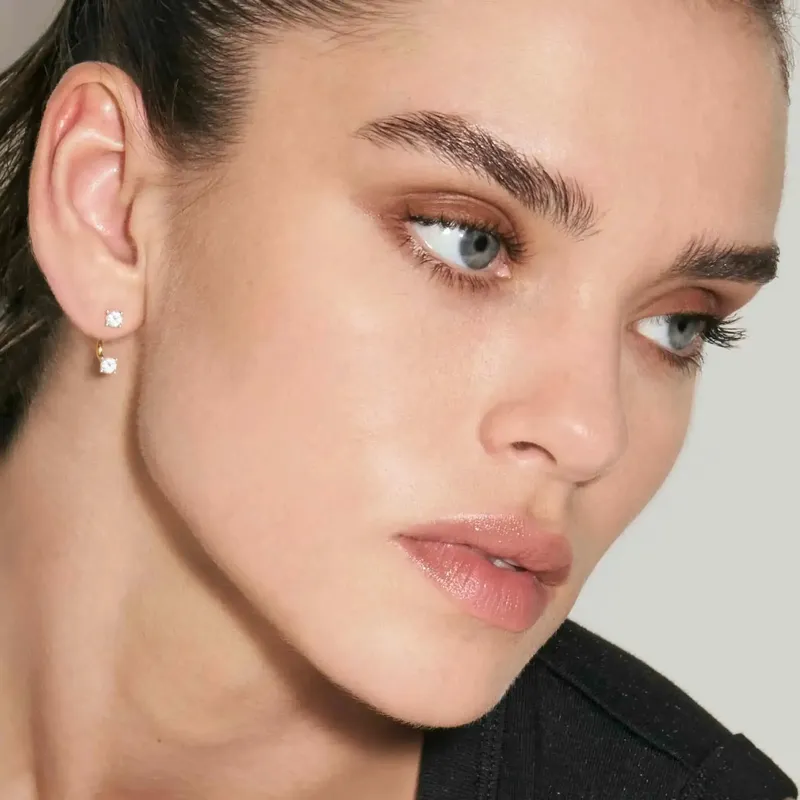 Nomination Fashion Era Large Earrings with Cubic Zirconia, PVD Yellow Gold - Image 4