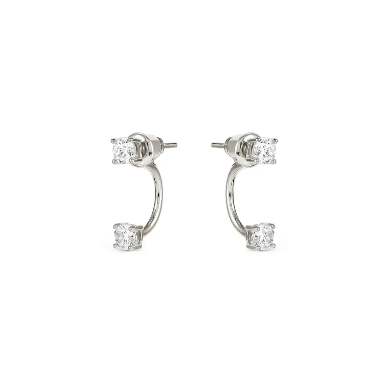 Nomination Fashion Era Large Earrings with Cubic Zirconia, Sterling Silver - Image 3